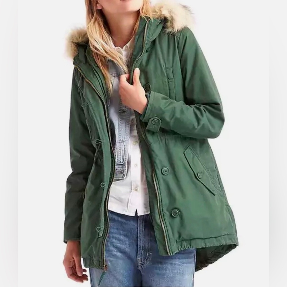 Gap 2-in-1 Hooded Parka in Cucumber Peel